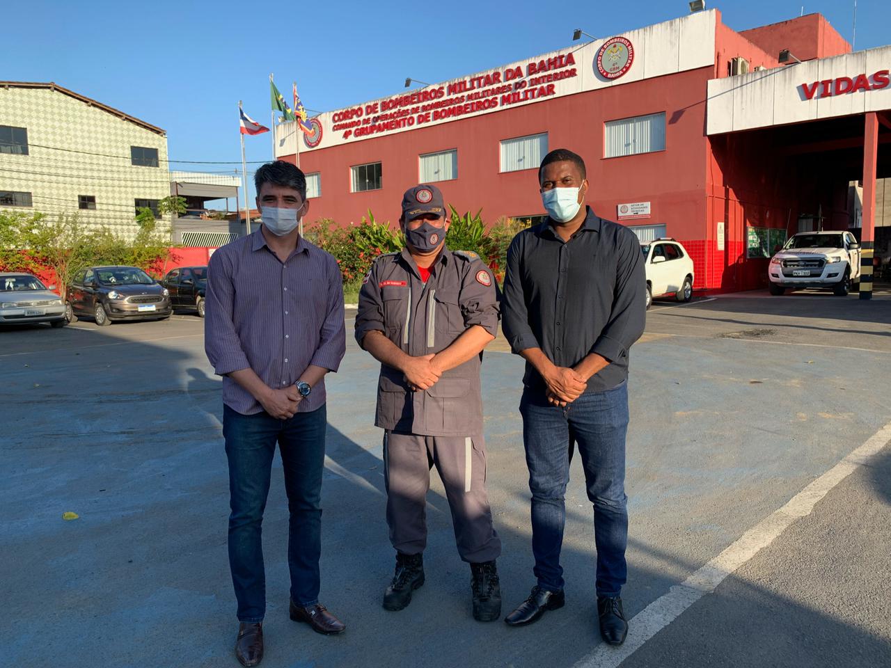 Marcone Amaral, Tenente Coronel Manfredo e o vereador Ivan Júnior.jpeg