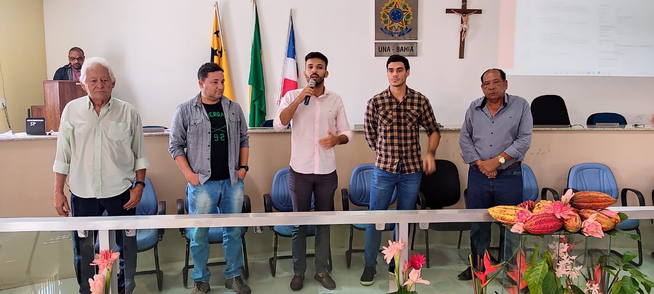 Dan Lobão, Edson Mathias, Vinícius Ibrann, Tiago Birschner e Secretário de Agricultura de Una, Jurandi.jpeg