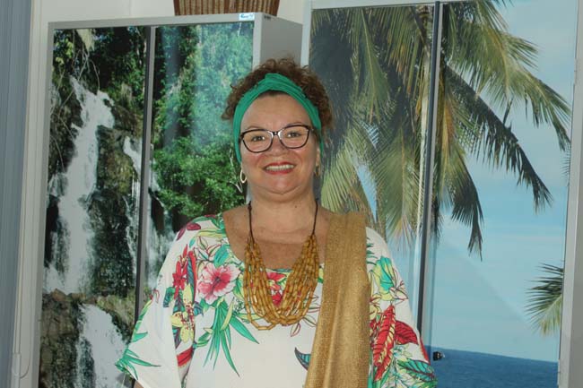 Maria do Socorro Mendonca e uma das condutoras da Tocha Olimpica em Ilheus foto Gidelzo Silva Secom Ilheus