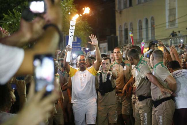 Revezamento da tocha olimpica em Ilheus entrou para a historia da cidade. foto Alfredo Filho Secom Ilheus 7