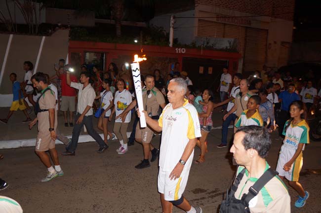 Revezamento da tocha olimpica em Ilheus entrou para a historia da cidade. foto Francisco Silva Setur